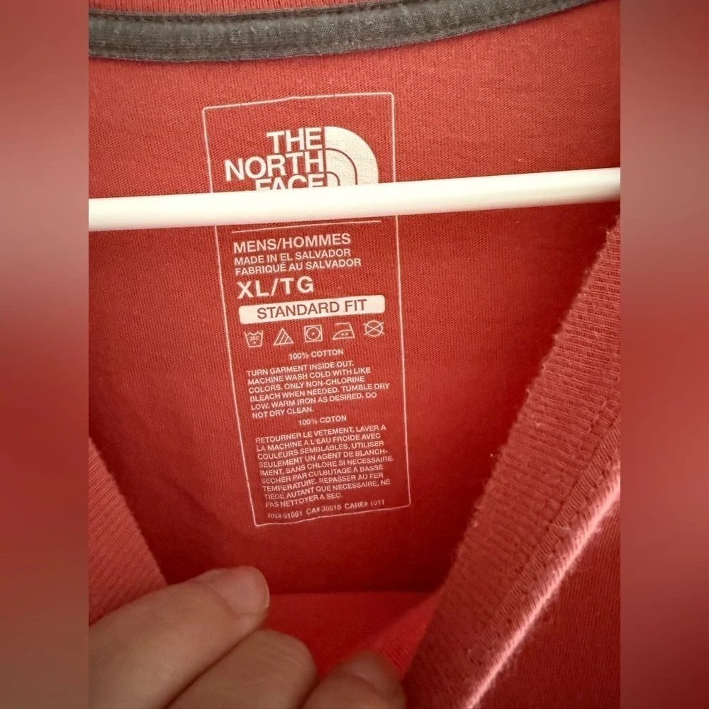 The Northface Men’s Coral T Shirt Size XL Short Sleeve Cotton Crew Neck Summer